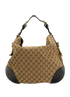 Patti Stud Hobo, &pound;550, Handbags, Beige, Canvas/Leather, Back view